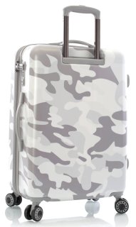 Средний чемодан Heys White Leopard на 66/87 л весом 4,1 кг из поликарбоната Белый