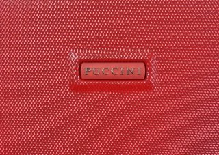 Средний чемодан из поликарбоната 4-х колесный 72 л PUCCINI, красный