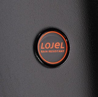 Средний чемодан из поликарбоната 62 л Lojel Nimbus, черный с оранжевым
