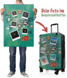 Средний чемодан из поликарбоната 65 л Hauptstadtkoffer BLNBAG World Polaroid Grun