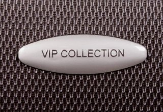 Средний чемодан из поликарбоната 66/78 л Vip Collection Galaxy 24 Brown