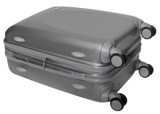Средний чемодан из поликарбоната 66/78 л Vip Collection Galaxy 24 Silver