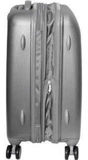 Средний чемодан из поликарбоната 66/78 л Vip Collection Galaxy 24 Silver