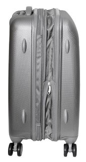 Средний чемодан из поликарбоната 66/78 л Vip Collection Galaxy 24 Silver