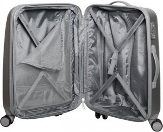 Средний чемодан из поликарбоната 66/78 л Vip Collection Galaxy 24 Silver