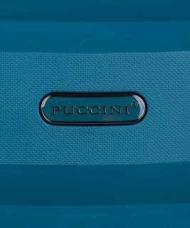 Средний чемодан из полипропилена 65 л Puccini Acapulco, бирюзовый