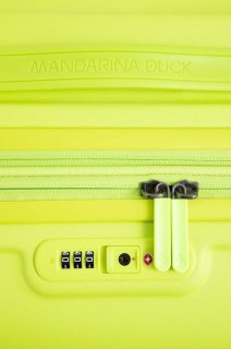 Средний чемодан Mandarina Duck LOGODUCK с расширительной молнией на 70 л из поликарбоната Зеленый