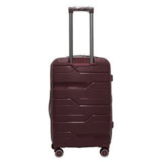 Средний чемодан Milano Bag на 76/88 л весом 3,5 кг из полипропилена Бордовый