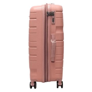 Средний чемодан Milano Bag на 76/88 л весом 3,5 кг из полипропилена Розовый