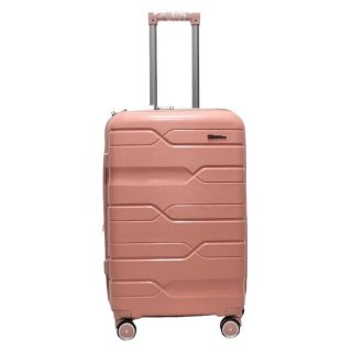 Средний чемодан Milano Bag на 76/88 л весом 3,5 кг из полипропилена Розовый