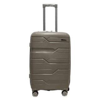 Средний чемодан Milano Bag на 76/88 л весом 3,5 кг из полипропилена Шампань