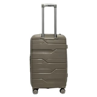 Средний чемодан Milano Bag на 76/88 л весом 3,5 кг из полипропилена Шампань