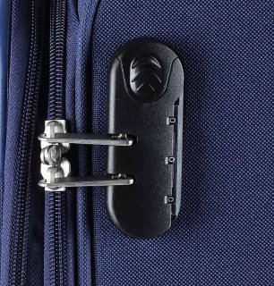 Средний чемодан на 4-х колесах 52/60 л Travelite Paklite Rom, синий