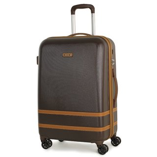 Средний чемодан на 4-х колесах 60 л Rock Valence Brown Hardshell (M)