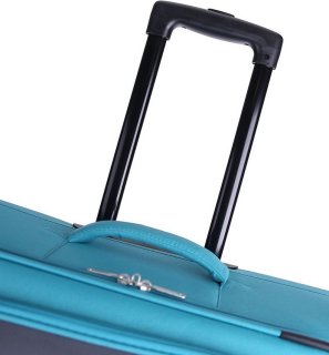 Середня валіза на 4-х колесах 61 л Travelite Naxos, бірюзовий