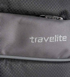 Середня валіза на 4-х колесах 67/77 л Travelite Kite, чорний