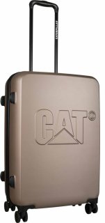 Средний чемодан на 4-х колесный 65 л CAT CAT-D, коричневый