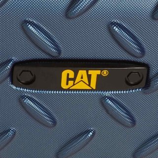 Середня валіза на 4-х колесах 65 л CAT Industrial Plate, блакитний Середня валіза на 4-х колесах 65 л CAT Industrial Plate, блакитний