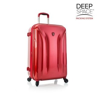 Средний чемодан поликарбонатный 66 л на 4-х колесах Heys Astra Deep Space, бургунди
