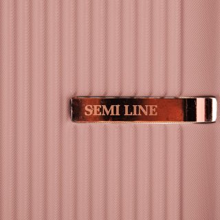 Средний чемодан Semi Line на 60 л весом 3,33 кг Розовый