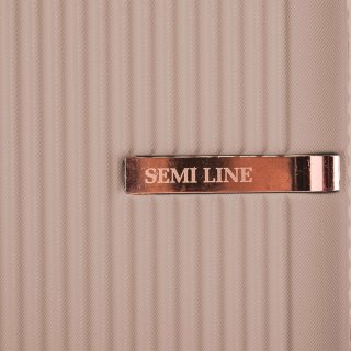 Средний чемодан Semi Line на 60 л весом 3,33 кг Шампань