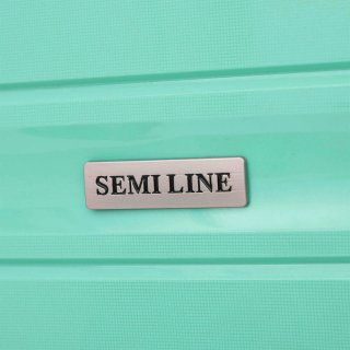Средний чемодан Semi Line на 61 л весом 3 кг из полипропилена Зеленый