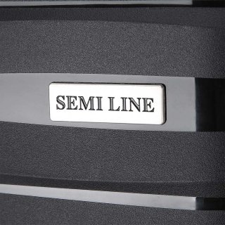 Средний чемодан Semi Line на 62 л весом 3,2 кг из полипропилена Черный