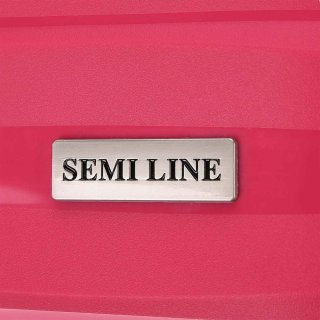 Средний чемодан Semi Line на 62 л весом 3,2 кг из полипропилена Красный