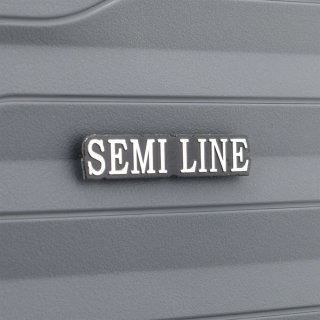 Средний чемодан Semi Line на 63 л весом 3,2 кг из полипропилена Антрацит