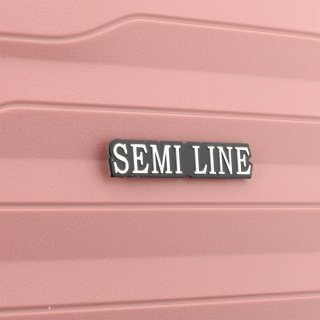 Средний чемодан Semi Line на 63 л весом 3,2 кг из полипропилена Розовый