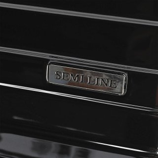Середня валіза Semi Line на 64 літри вагою 4 кг Чорна