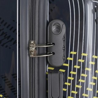 Средний чемодан Semi Line на 67 л весом 3,3 кг из пластика Антрацит