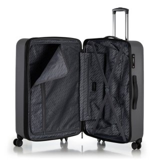 Средний чемодан Swissbrand Berlin на 65/75 л из поликарбоната Серый