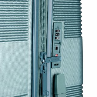 Средний чемодан Swissbrand Cairo на 65 л весом 3,4 кг из пластика Бирюзовый