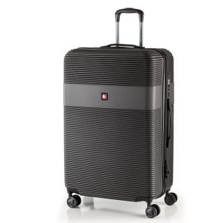 Средний чемодан Swissbrand Cairo на 65 л весом 3,4 кг из пластика Черный