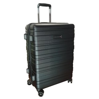 Средний чемодан Swissbrand Freya на 71/81 л весом 3,5 кг Черный