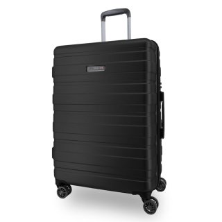 Средний чемодан Swissbrand Freya на 71/81 л весом 3,5 кг Черный