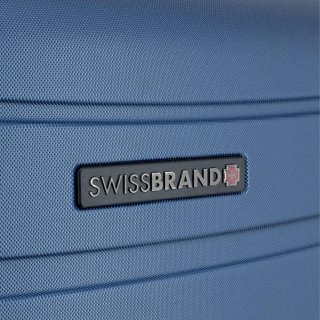 Средний чемодан Swissbrand Nashville на 67/74 л весом 3,3 кг из пластика Синий