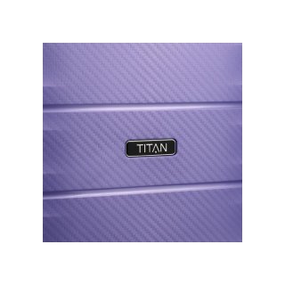 Средний чемодан Titan Highlight на 50/70 л весом 3,2 кг из полипропилена Фиолетовый