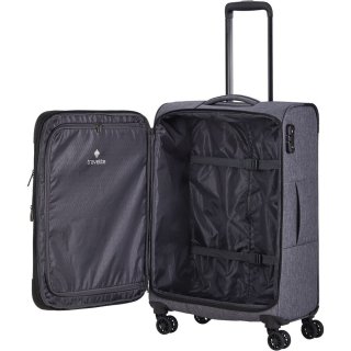 Средний чемодан Travelite Adria на 60/66 л весом 2,9 кг Антрацит