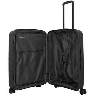 Середня валіза Travelite Air Stripe – 75 / 86 л, 3,5 кг Чорна