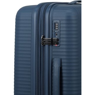 Середня валіза Travelite Air Stripe – 75 / 86 л, 3,5 кг Синя