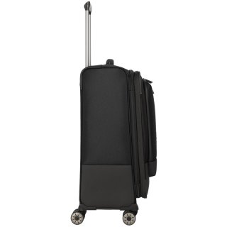 Середня валіза Travelite Crosslite 5.0 на 61/66 л вагою 3,3 кг Чорна