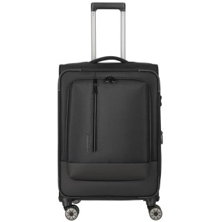 Середня валіза Travelite Crosslite 5.0 на 61/66 л вагою 3,3 кг Чорна