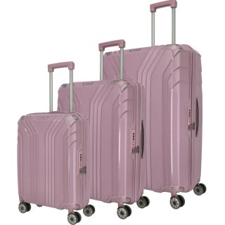 Средний чемодан Travelite Elvaa на 72/77 л весом 3,5 кг из полипропилена Розовый