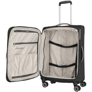 Средний чемодан Travelite Miigo на 61/66 л весом 3 кг Черный