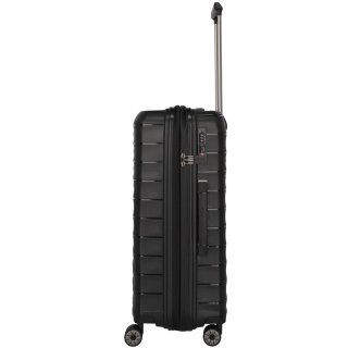Середня валіза Travelite Mooby на 73/80 вагою 3,4 кг Чорна