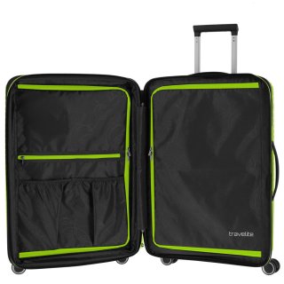 Средний чемодан Travelite Orbita на 68/71 л весом 3,4 кг из полипропилена Салатовый
