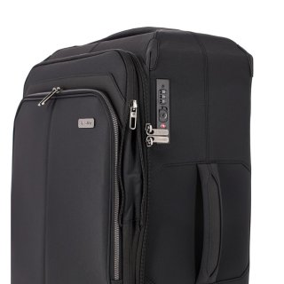 Средний чемодан Travelite Priima на 62/72 л весом 2,7 кг Черный