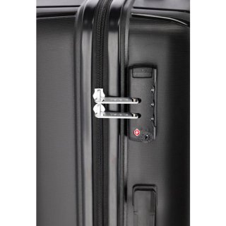 Средний чемодан Travelite Vaka на 59 л весом 3,2 кг из полипропилена Черный
